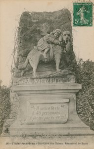 Clichy-Asnieres  - 狗的墓地。巴里纪念碑。明信片于1913年寄出。 作者 法国摄影师