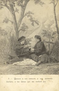 国内的女恋人（黑白照片） 作者 法国摄影师