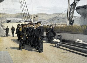 法国海军，19 世纪后期：Permisonaries 的离开 - Bibl。 装饰艺术。 作者 法国摄影师