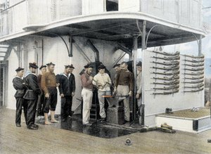 法国海军，19世纪末：锻造厂--Bibl.des Arts deco。 作者 法国摄影师