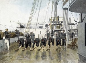 法国海军，19世纪末：桥梁的水洗 - Bibl. 作者 法国摄影师