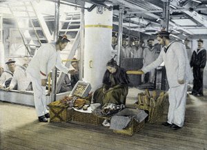 法国海洋，19世纪末：食客的商人 - Bibl. 作者 法国摄影师