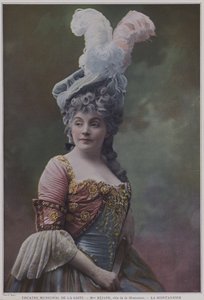 Gabrielle Rejane在La Montansier担任主角（彩色照片） 作者 法国摄影师