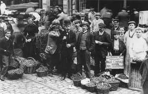 1907年巴黎Les Halles市场的园丁 作者 法国摄影师