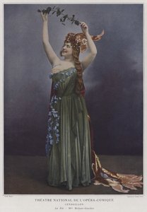 Georgette Brejean-Graviere作为Cendrillon的仙女（彩色照片） 作者 法国摄影师