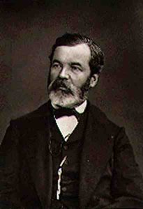 Jean-Marie Bonnassieux (1810-92)，来自 "当代画廊"，约1874-78（黑白照片）。 作者 法国摄影师
