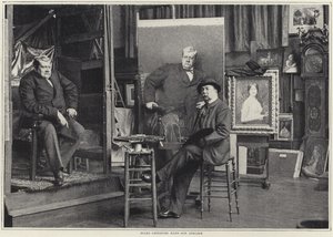 Jules Lefebvre在他的工作室里 作者 法国摄影师