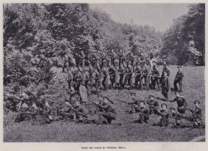 LArmee Russe: Corps des cadets de Vladimir, Kiev (b/w photo) 作者 法国摄影师