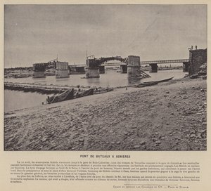 巴黎公社，Pont De Bateaux A Asnieres（黑白照片） 作者 法国摄影师