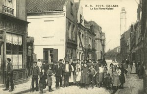 La Rue Pierre-Mulard，加来（黑白照片） 作者 法国摄影师