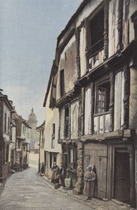 Lamballe，通往教堂的街道 作者 法国摄影师