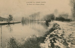 Longpre-les-Corps-Saints  - 冬季的索姆河畔。明信片于1913年寄出。 作者 法国摄影师