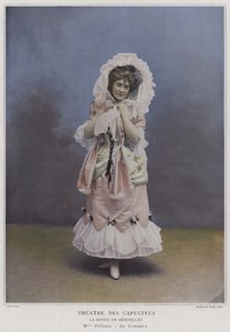 La Revue des Dentelles的Madeiliselle Filliaux和La Commere（彩色照片）