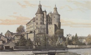 Montbeliard，城堡的看法 作者 法国摄影师