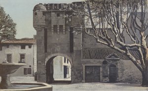Monteux，镇门 作者 法国摄影师
