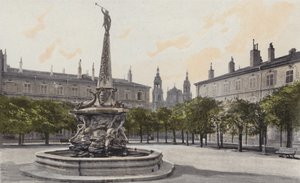 Nancy，Fontaine和Place d&39;Alliance 作者 法国摄影师