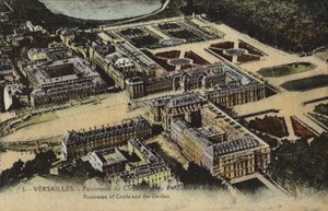 Panoramic view of the Palace and Gardens of Versailles (colour photo) 作者 法国摄影师