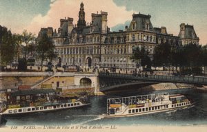 巴黎，德维尔酒店，Pont dArcole 作者 法国摄影师