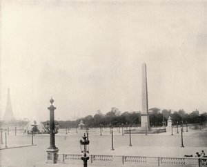 Paris: Place de la Concorde (b/w photo) 作者 法国摄影师