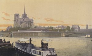 巴黎，Ile de la Cite的尖端E的视图 作者 法国摄影师