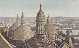 Perigueux，Cathedrale Saint-Front，从钟楼看到的圆顶 作者 法国摄影师