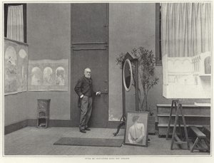 Pierre Puvis de Chavannes在他的工作室 作者 法国摄影师
