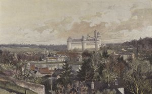 Pierrefonds，从岩石采取的全视图 作者 法国摄影师