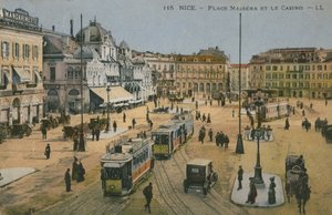 马塞纳广场和赌场，尼斯。明信片于1913年寄出。 作者 法国摄影师