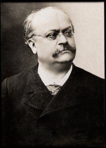 Charles Lecocq（1832-1918）的肖像，法国音乐作曲家。 作者 法国摄影师