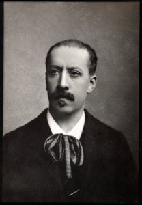 Charles Marie Jean Albert Widor（1844-1937）的肖像，法国风琴师，作曲家和老师。 作者 法国摄影师