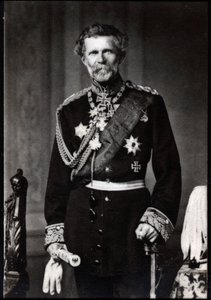 Edwin Baron von Manteuffel（1809-1895）的画像，德国陆军元帅。 作者 法国摄影师