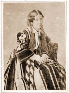 伊丽莎白·费利克斯的肖像，1851 年，名叫雷切尔小姐，法国悲剧家 (1821 - 1858) 作者 法国摄影师