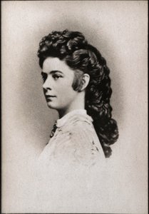 奥地利伊丽莎白的肖像称为Sissi（1837-1898），奥地利皇后和匈牙利女王的配偶。 作者 法国摄影师