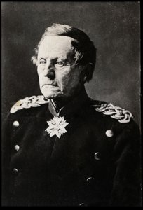 Moltke the Elder（1800-1891）的Helmuth Karl Bernhard的肖像，德国陆军元帅。 作者 法国摄影师