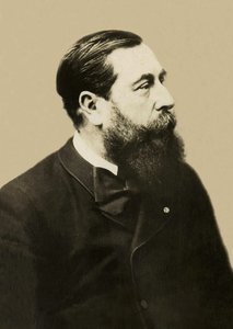法国作曲家莱奥-德利布（1836-1891 年）的肖像。 作者 法国摄影师