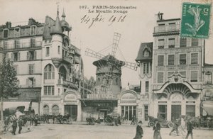 巴黎红磨坊的明信片，1913年寄出 作者 法国摄影师