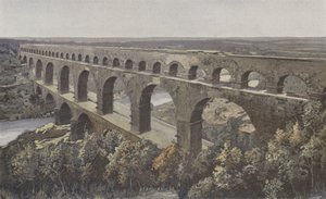 Remoulins，Roman Bridge-Aqueduct，位于Gardon之上 作者 法国摄影师
