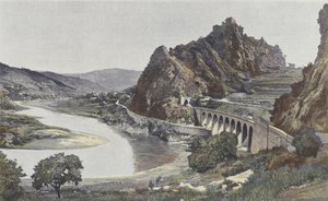 Saint-Paul-en-Cornillon，Cornillon岩石的看法 作者 法国摄影师