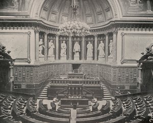 Senate Chamber, Palace of the Luxembourg (b/w photo) 作者 法国摄影师