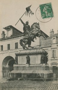 征服者威廉雕象，法莱斯，诺曼底。明信片于1913年寄出。 作者 法国摄影师