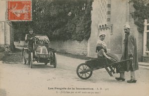 运动的进展，明信片于1913年发出 作者 法国摄影师