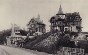 The Village Suisse和Saint-Jean Street，Le Touquet，1893年 作者 法国摄影师