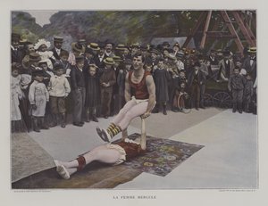 The female Hercules (colour photo) 作者 法国摄影师
