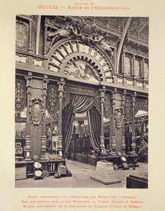 美国展览的纪念性大门，摘自1889年Glucq的《L