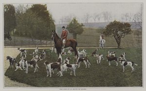 Tom Firr and the hounds of the Quorn Hunt, Leicestershire (colour photo) 作者 法国摄影师