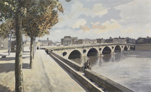图卢兹，Pont-Neuf，在加龙河岸上的上游 作者 法国摄影师