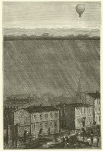 A Balloon above the rain (engraving) 作者 法语学校