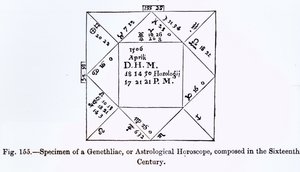 中世纪科学与文学的Genethliac或占星术，由Paul Lacroix编写和雕刻，1878年 作者 法语学校
