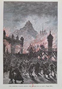 巨大的光芒消散了阴影，来自米歇尔·凡尔登（Jules Verne）（1828-1905）1893年 作者 法语学校