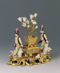 路易十五香水燃烧器，1745（ormolu和瓷器） 作者 法语学校